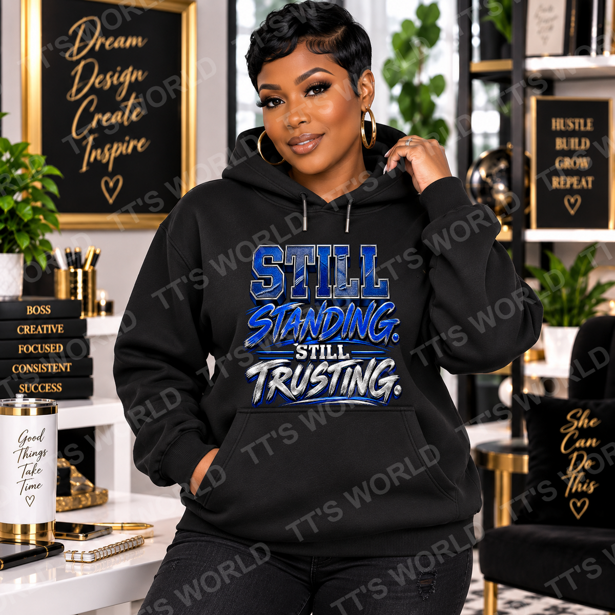 Still Standing. Still Trusting. Faith Over Fear Hoodie