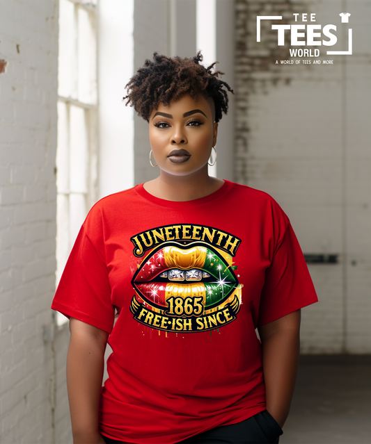 Juneteenth Free-ish Lips 1865 T-Shirt