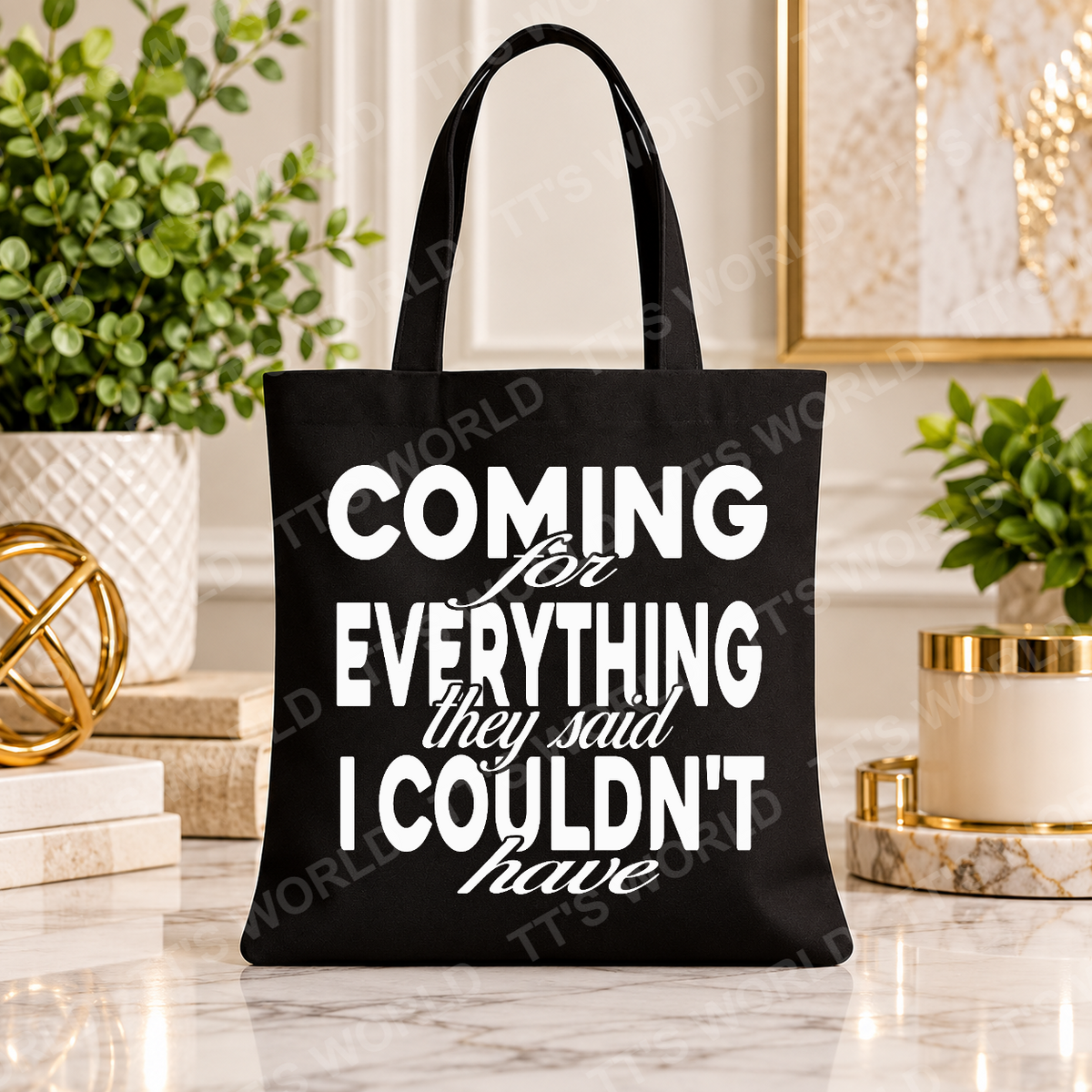 Coming For Everything They Said I Couldn't Have Screen Print Transfer, 12 × 12 in