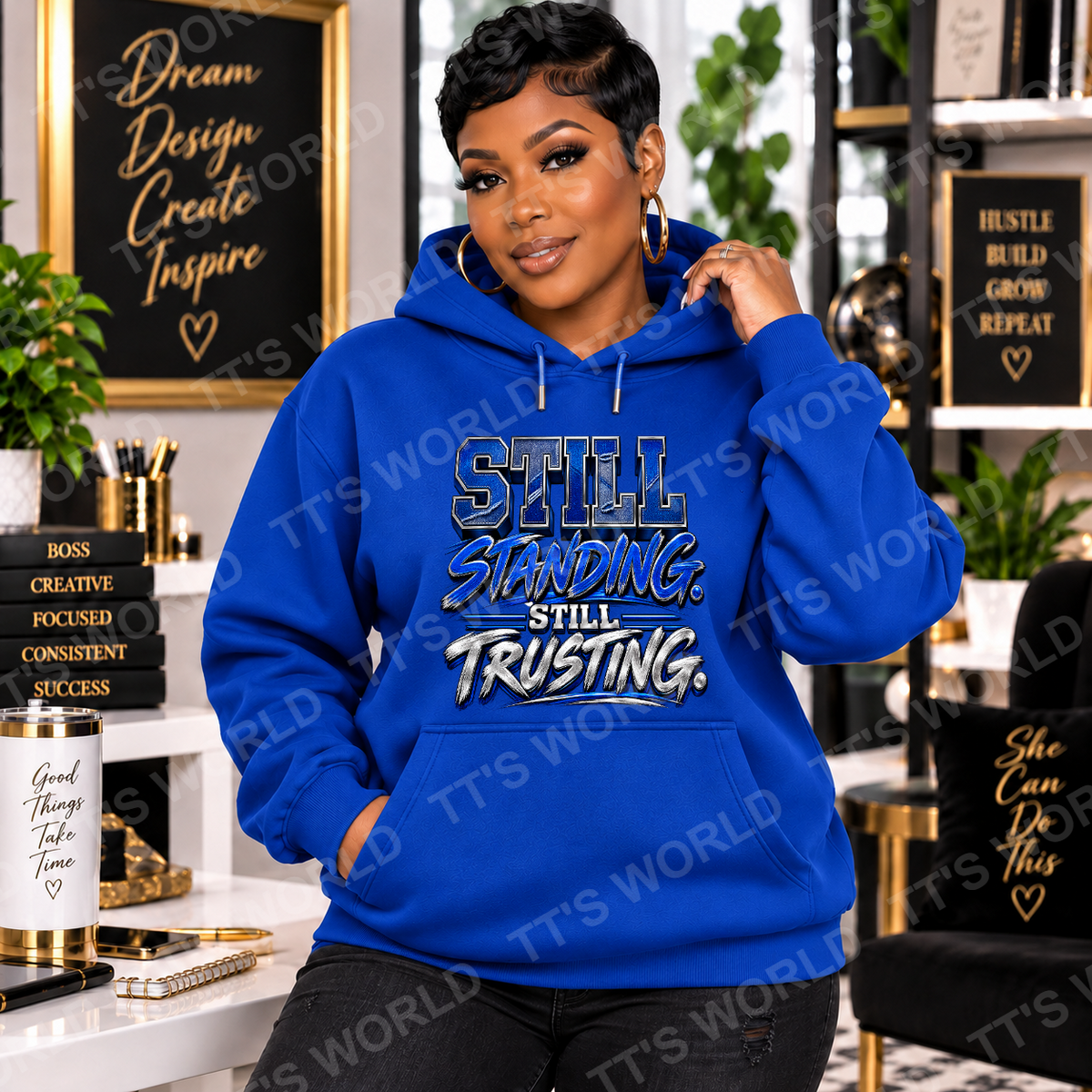 Still Standing. Still Trusting. Faith Over Fear Hoodie