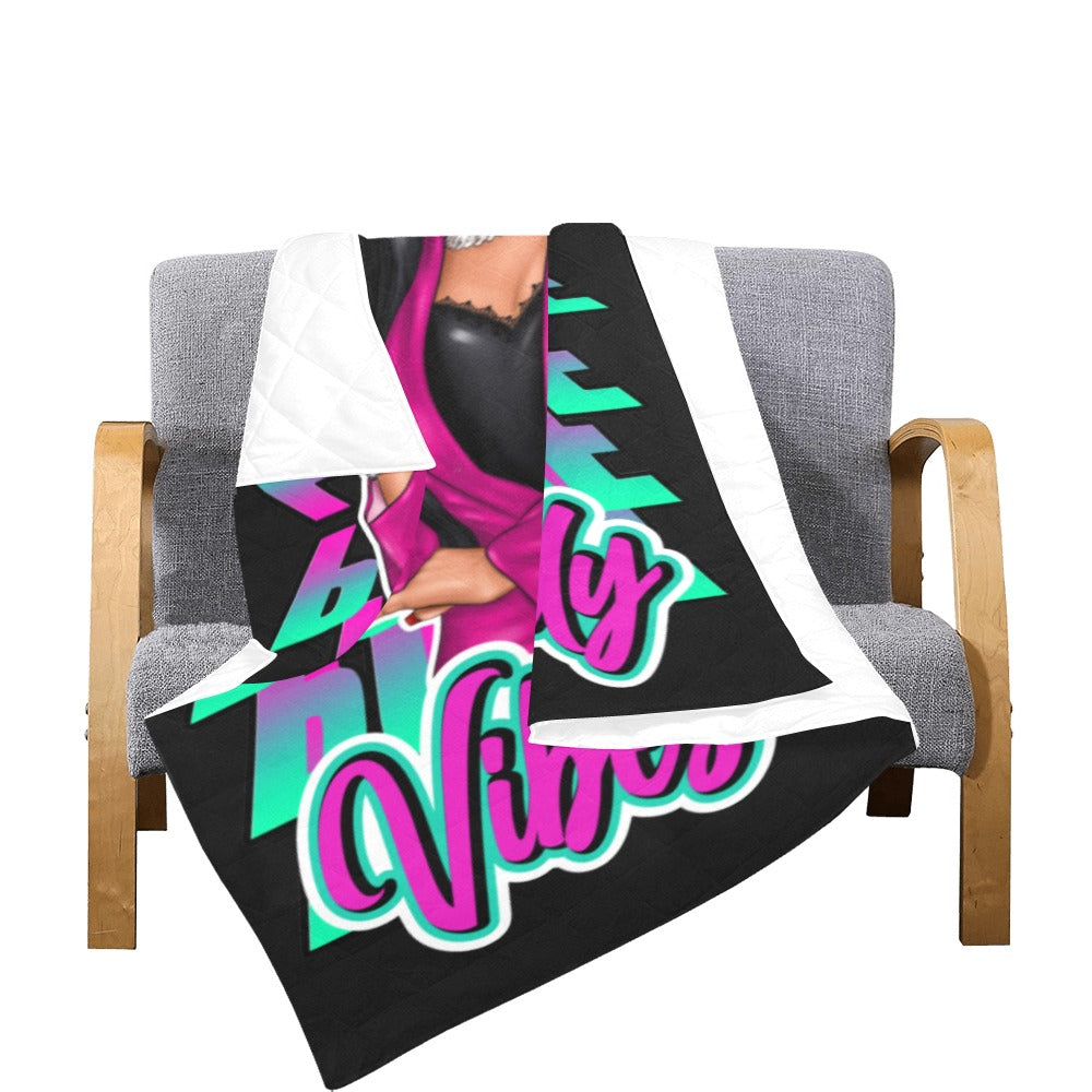 Positive Vibes Only Quilt 70"x80"