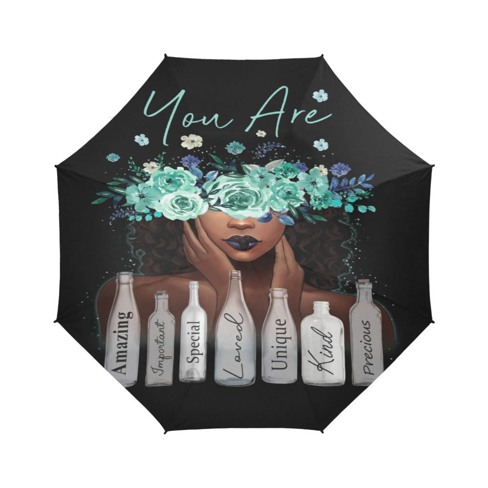You Are Amazing Semi-Automatic Foldable Umbrella (Model U05)