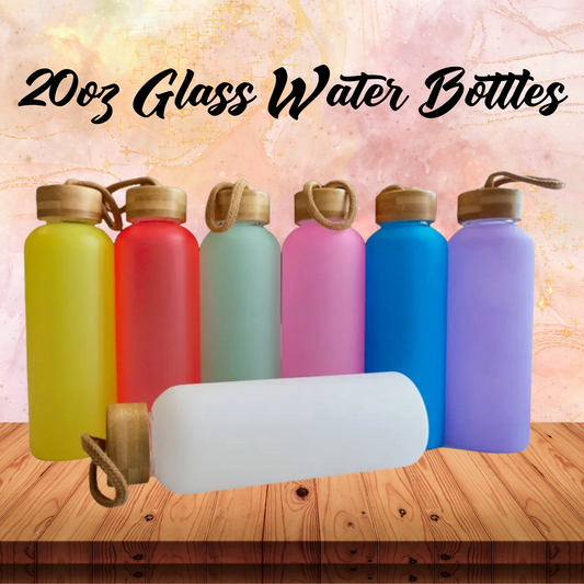 20oz Glass Water Bottles