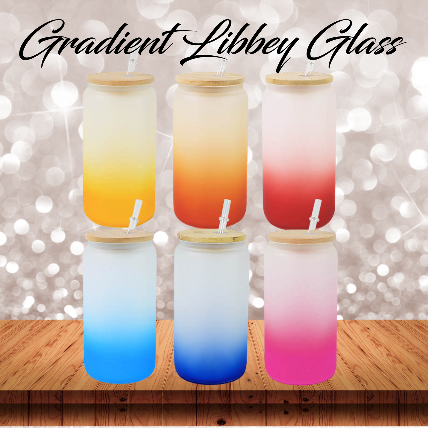 16oz Gradient Libbey Glass Cups