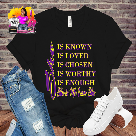 She Is PNG, SVG (Silhouette), Mockup