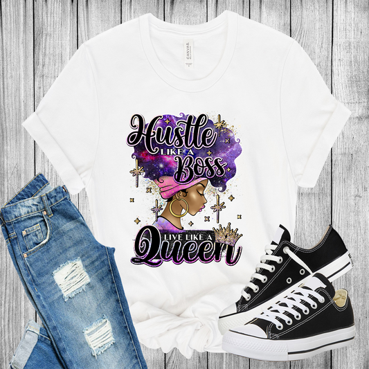 SUBLIMATION TRANSFERS ONLY Hustle Like A Boss (Purple)