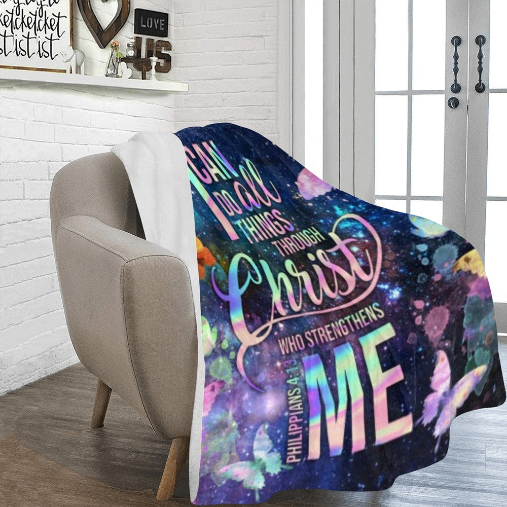 Christian-Bible Verse Ultra-Soft Micro Fleece Blanket 60"x80"